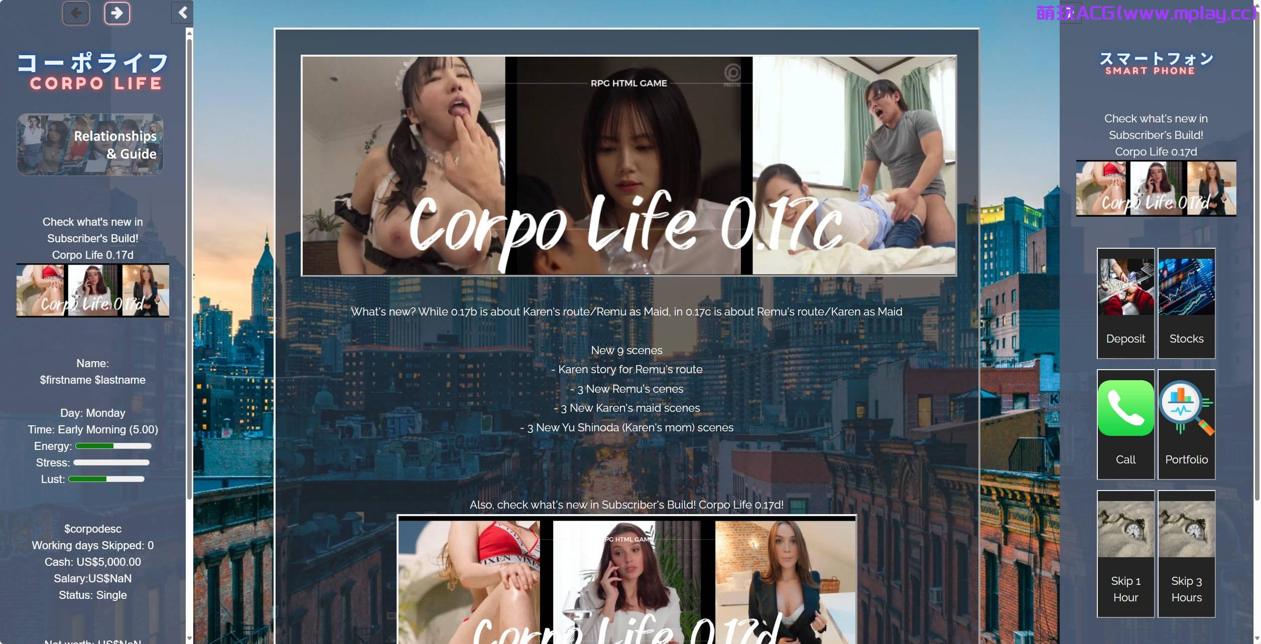 【PC/真人SLG】生命体 身体生活 企业人寿 Corpo Life v0.18B【13.2G/真人浏览器/汉化】-萌玩ACG